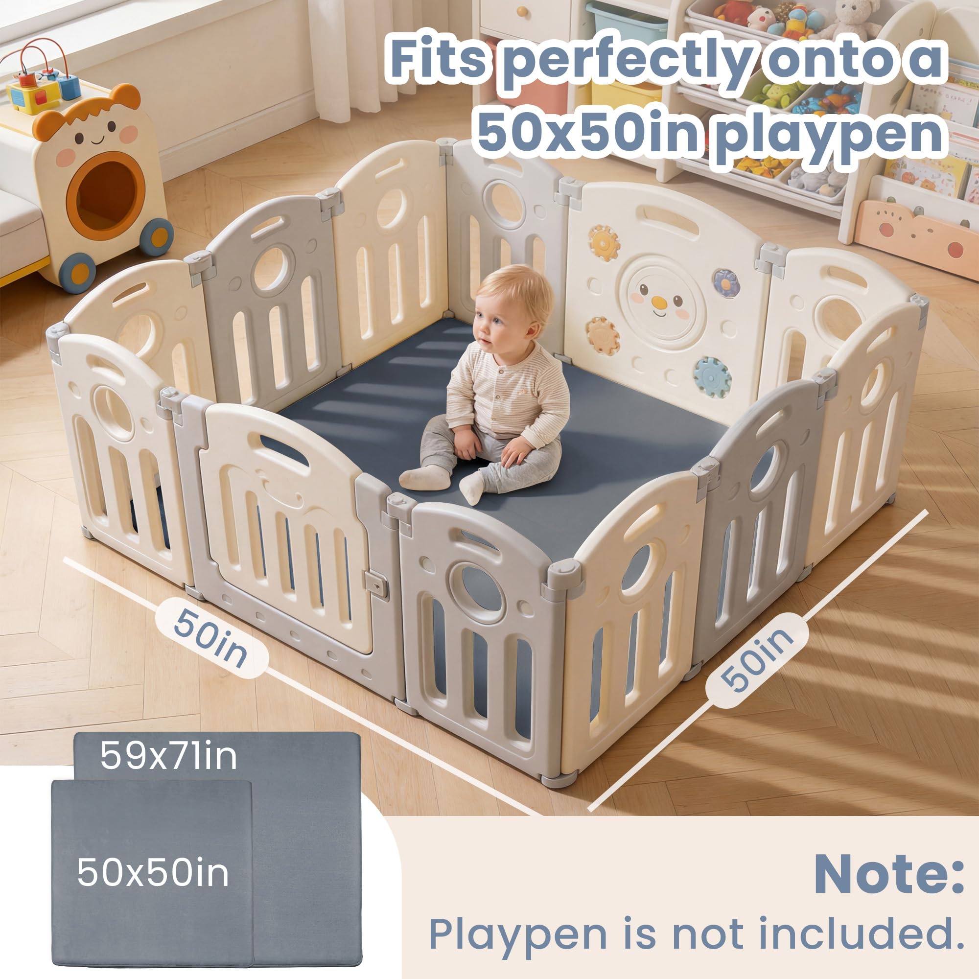 ACOMOPACK memory foam padding cushions little crawler during play