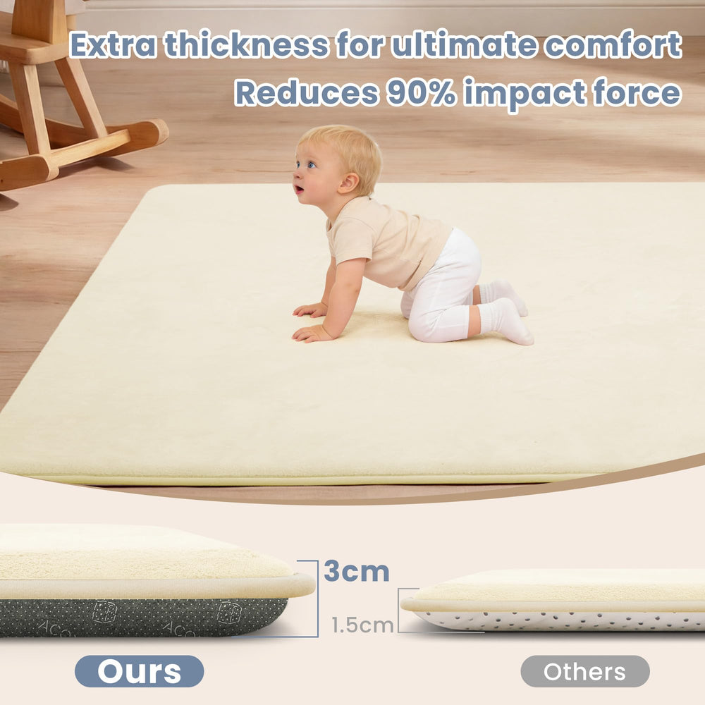 ACOMOPACK non-slip bottom keeps babies secure during crawling sessions.