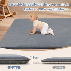 ACOMOPACK non-slip bottom keeps mat in place during play and crawling