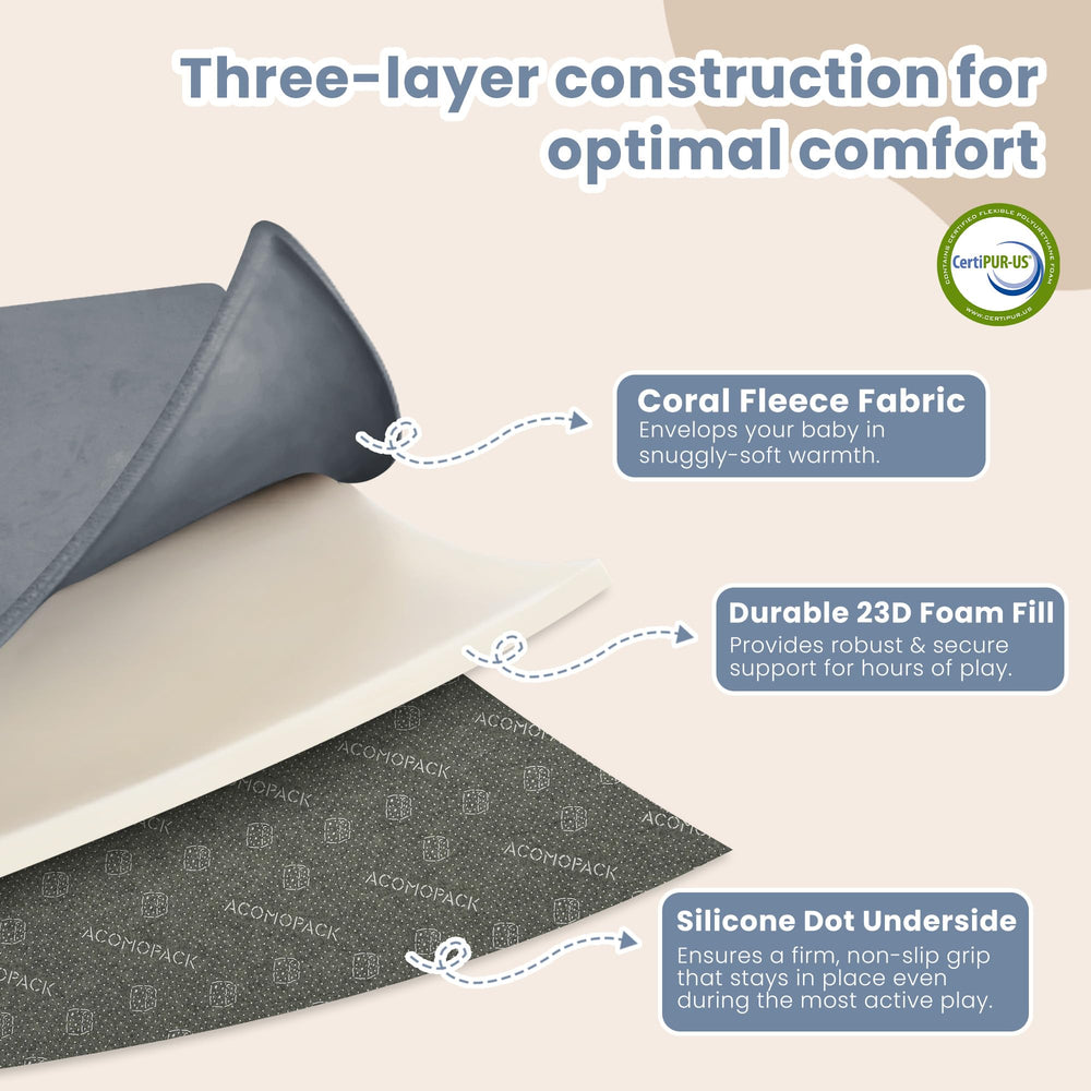 ACOMOPACK ultra-soft coral velvet surface feels gentle on delicate skin