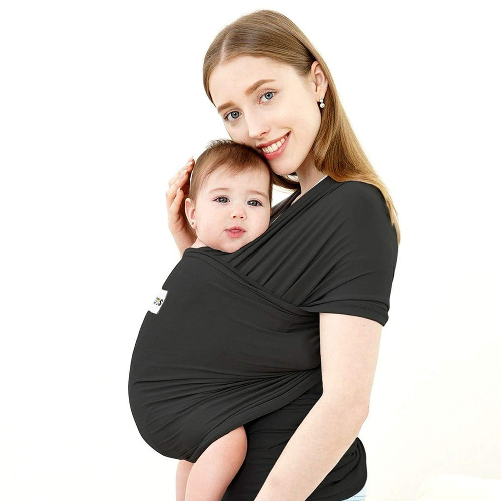 ACRABROS Baby Wrap Carrier offers newborn snug support for close bonding.