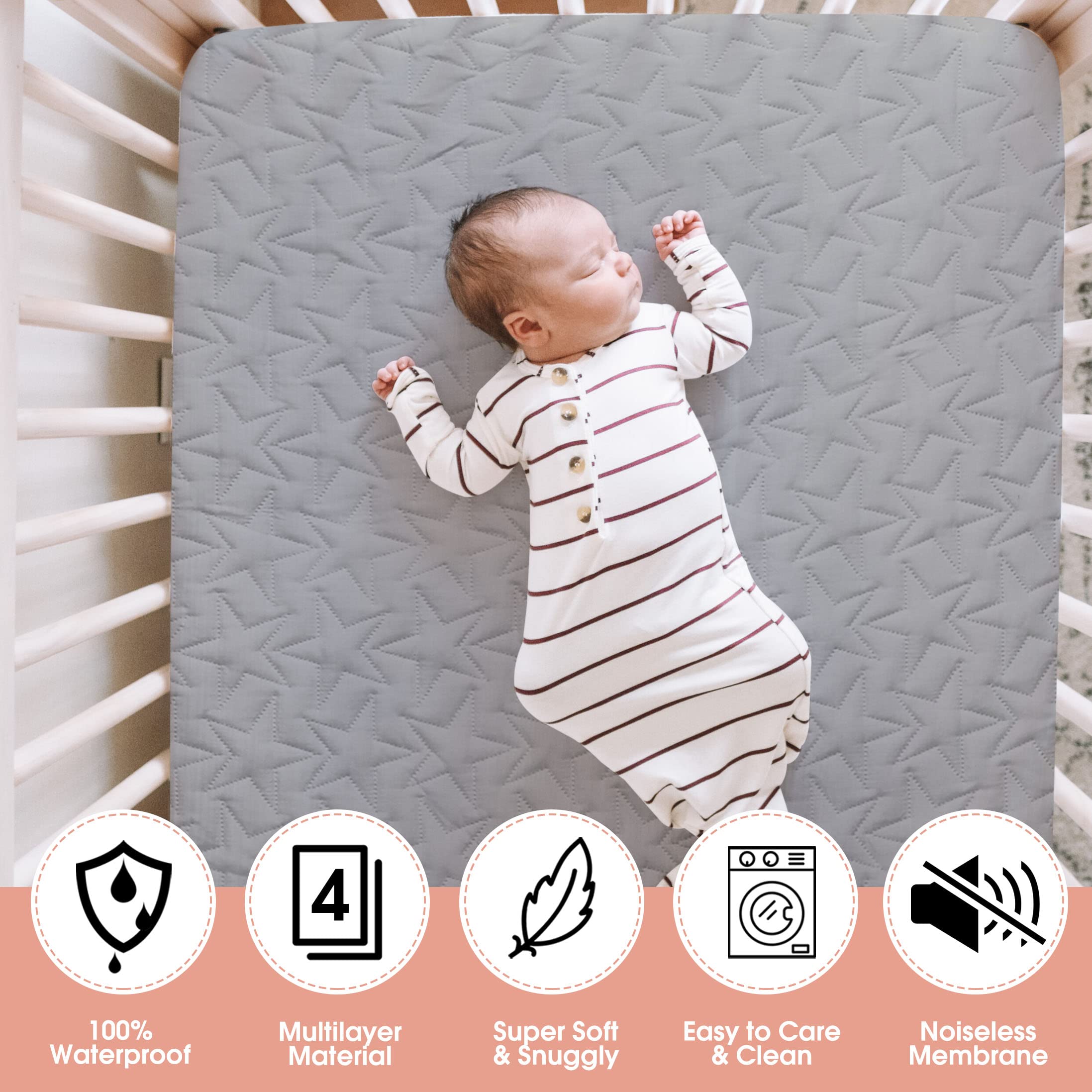 ACRABROS 2-pack offers value for two cribs or replacements.