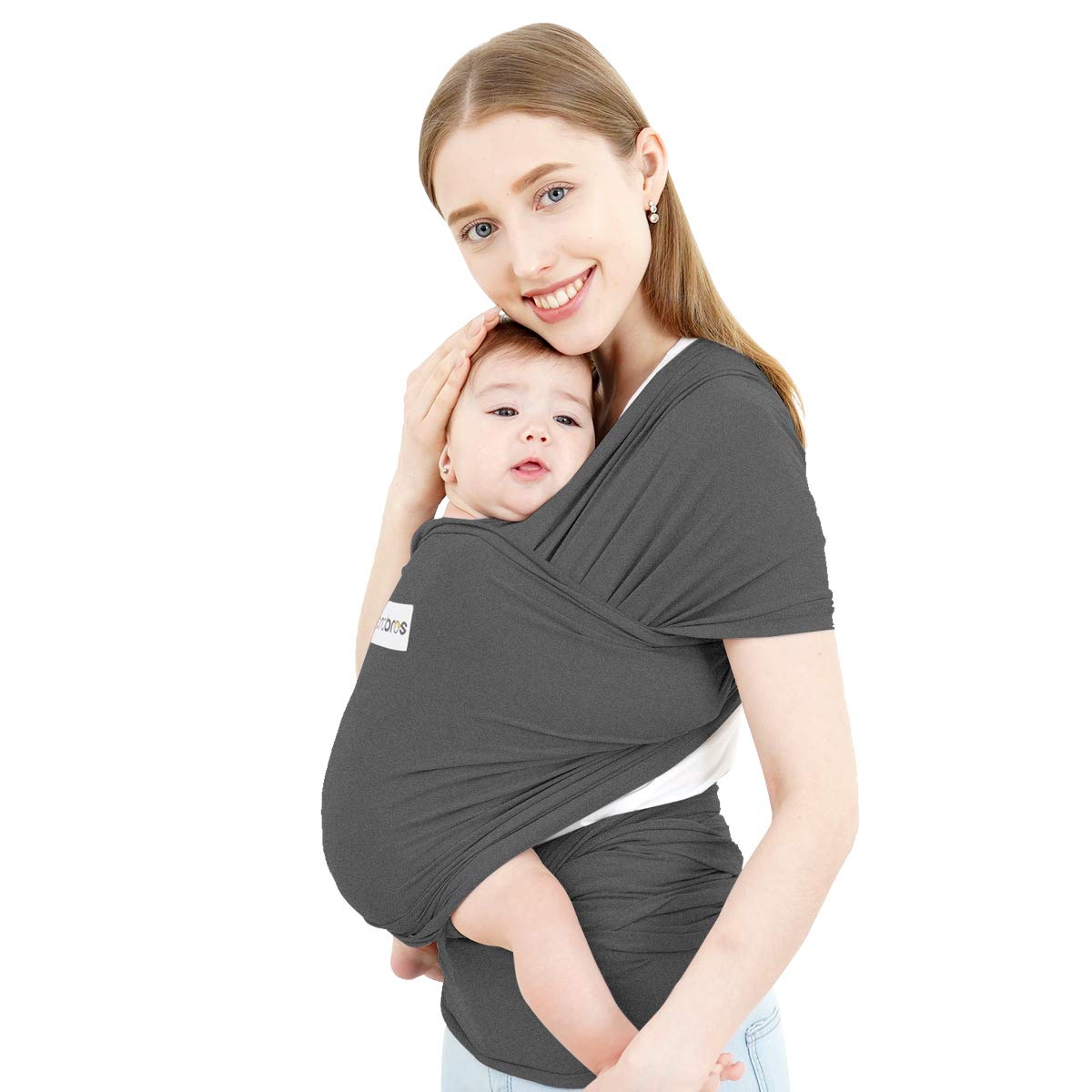 ACRABROS baby wrap carrier with newborn snug-fit for secure, cozy carries.