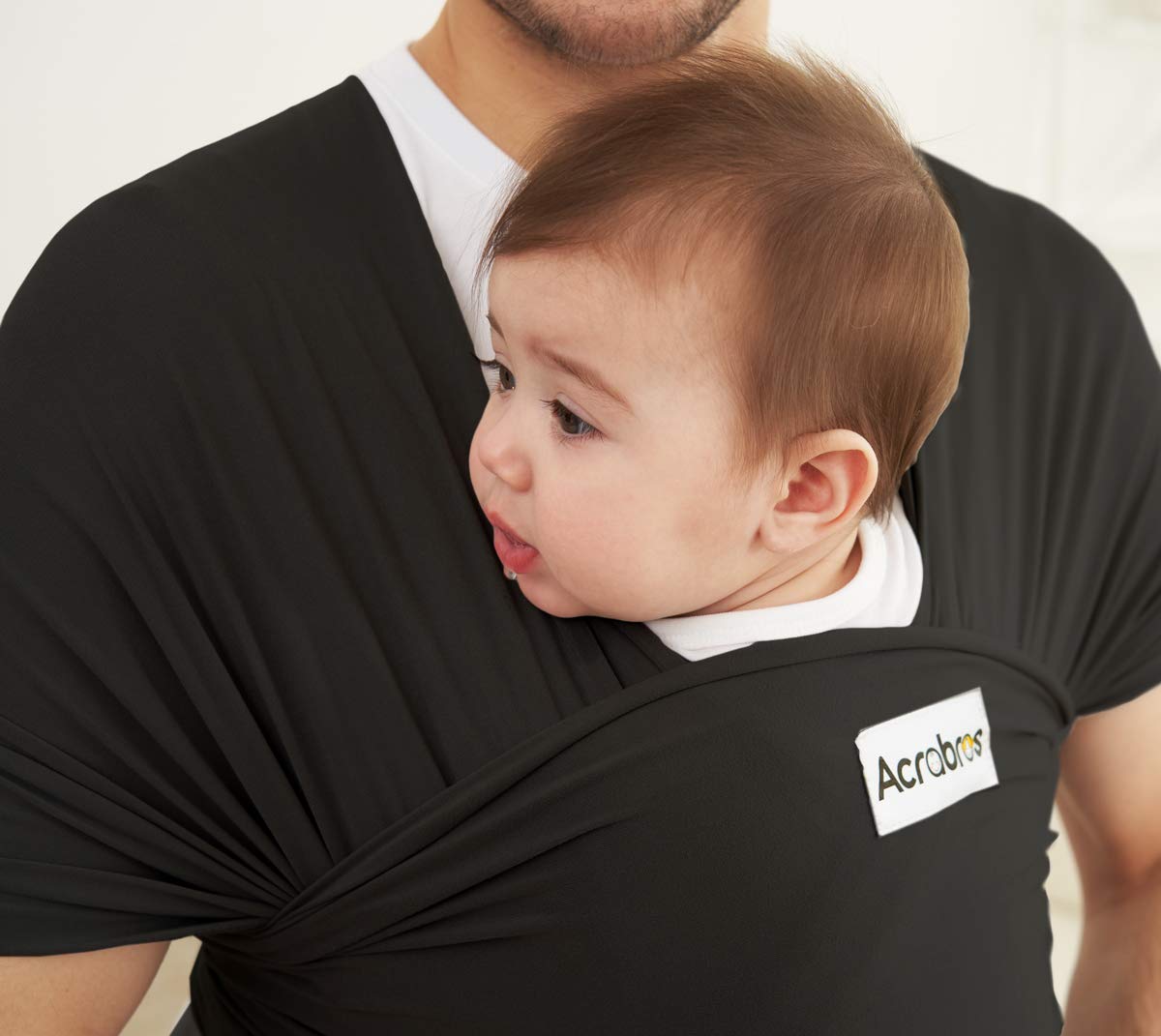 ACRABROS Baby Wrap Carrier ideal for on-the-go use, keeping baby close during activities.