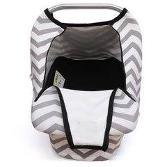 ACRABROS car seat cover with adjustable peep window for quick checks.
