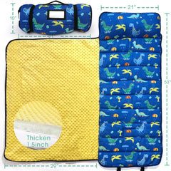 ACRABROS 53x21-inch nap mat showing extra space for toddlers