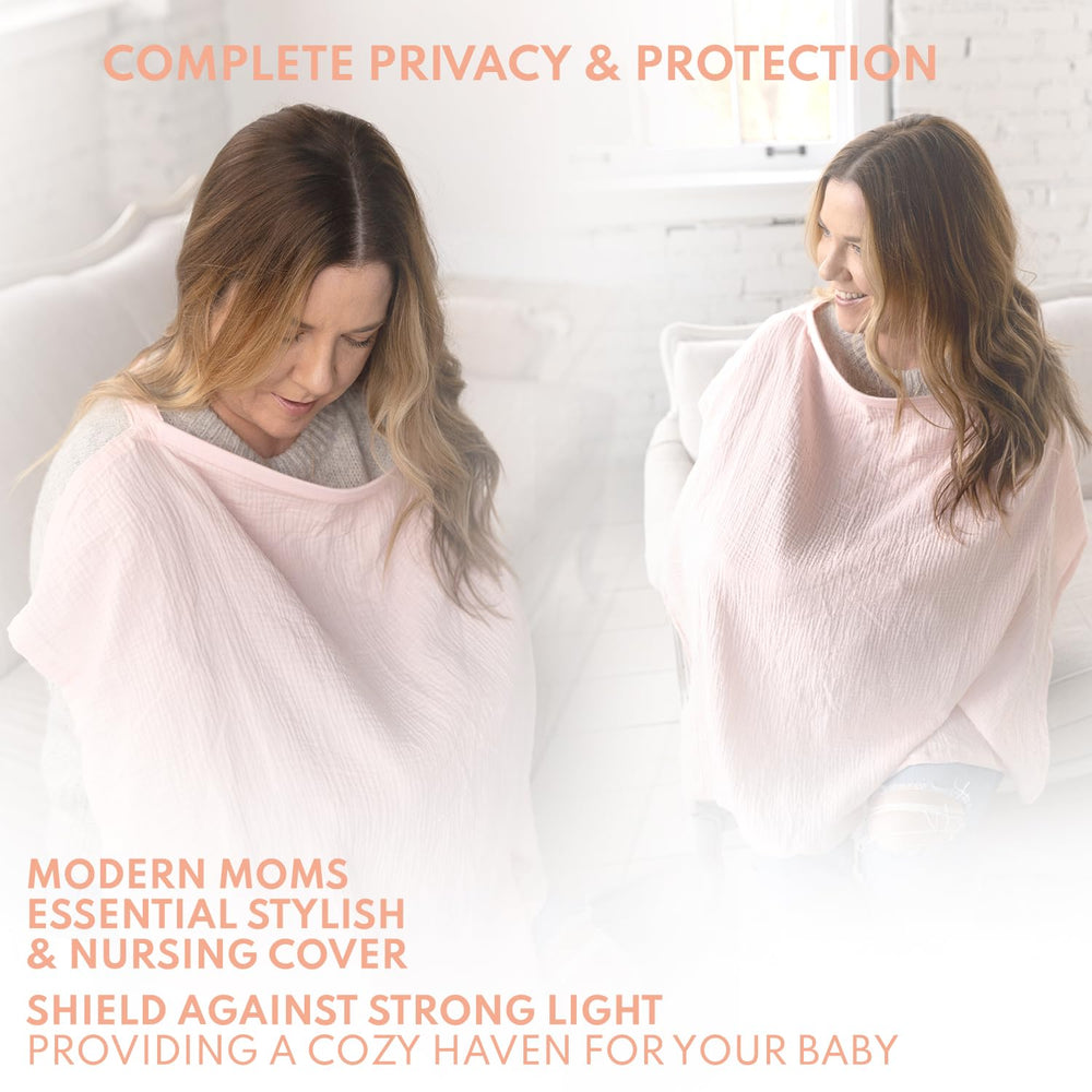 Active Baby light weight wrap doubles as scarf for stylish coverage.
