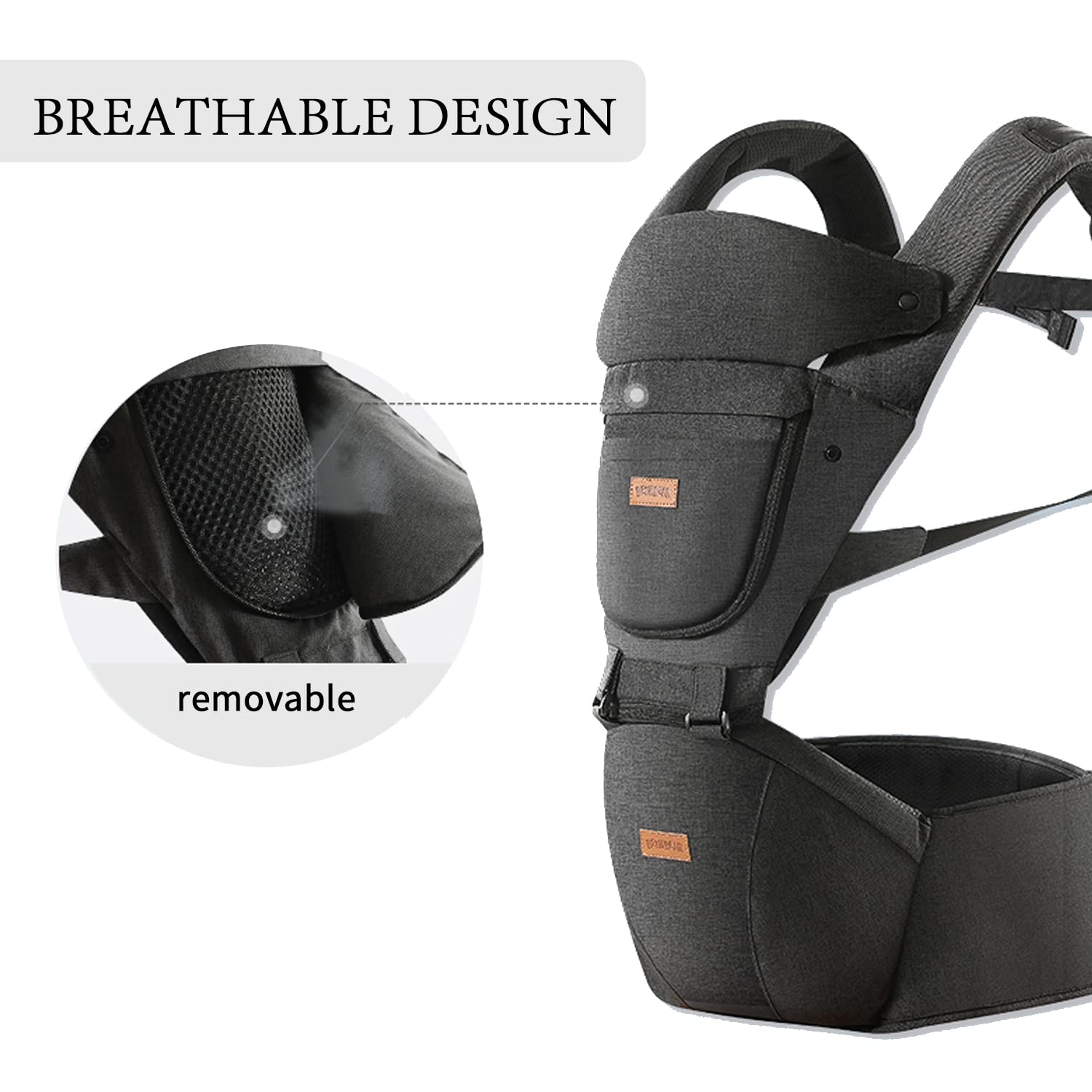 Acumas 6-in-1 carry styles enable hands-free versatility.