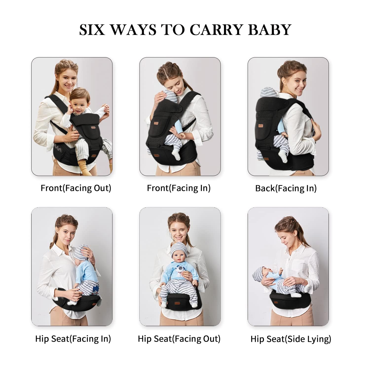 Acumas wide waistband and padded shoulders reduce caregiver strain.