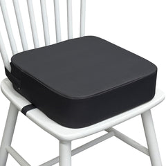 Acxseo Toddler Booster Seat on a dining chair supports independent self-feeding.