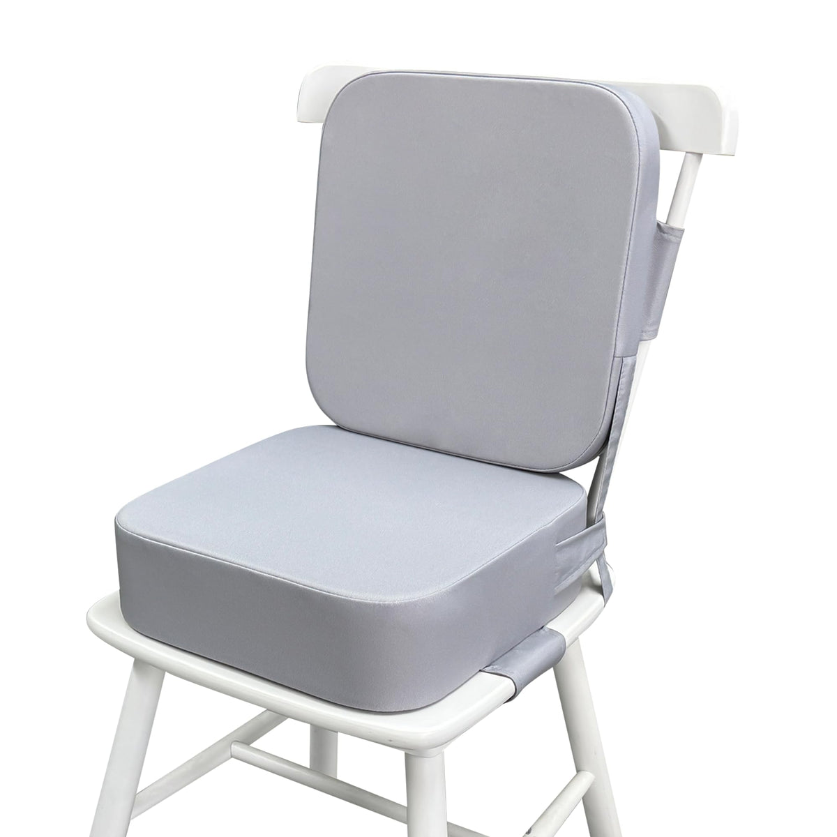 Acxseo Toddler Booster Seat at dining table boosts height for independent meals.