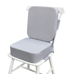 Acxseo Toddler Booster Seat at dining table boosts height for independent meals.