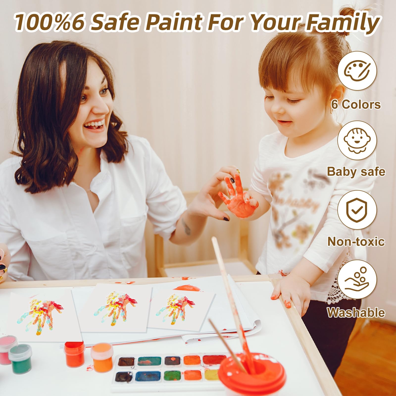 ADAJOEL baby handprint boards capture clear details for a lasting keepsake.