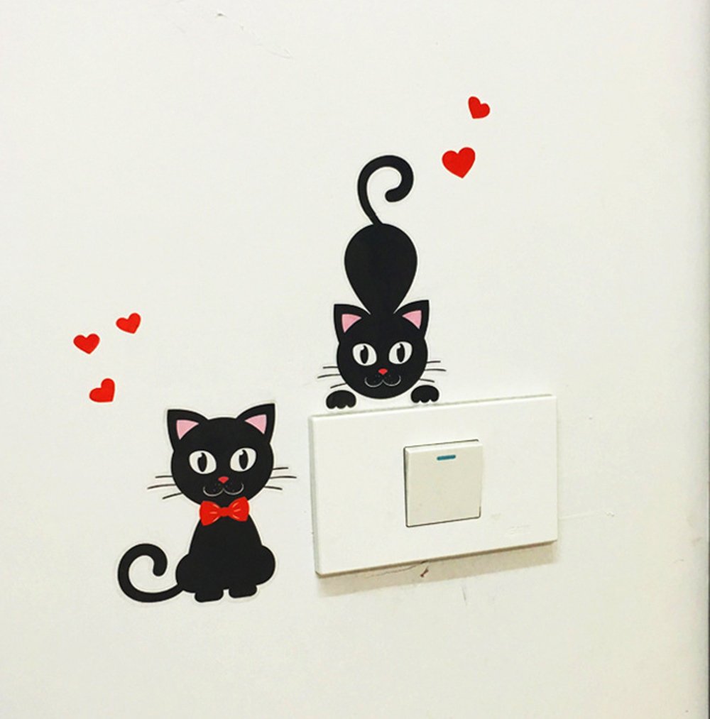 Adam Victor decorative cats brighten hallways or offices without permanent changes