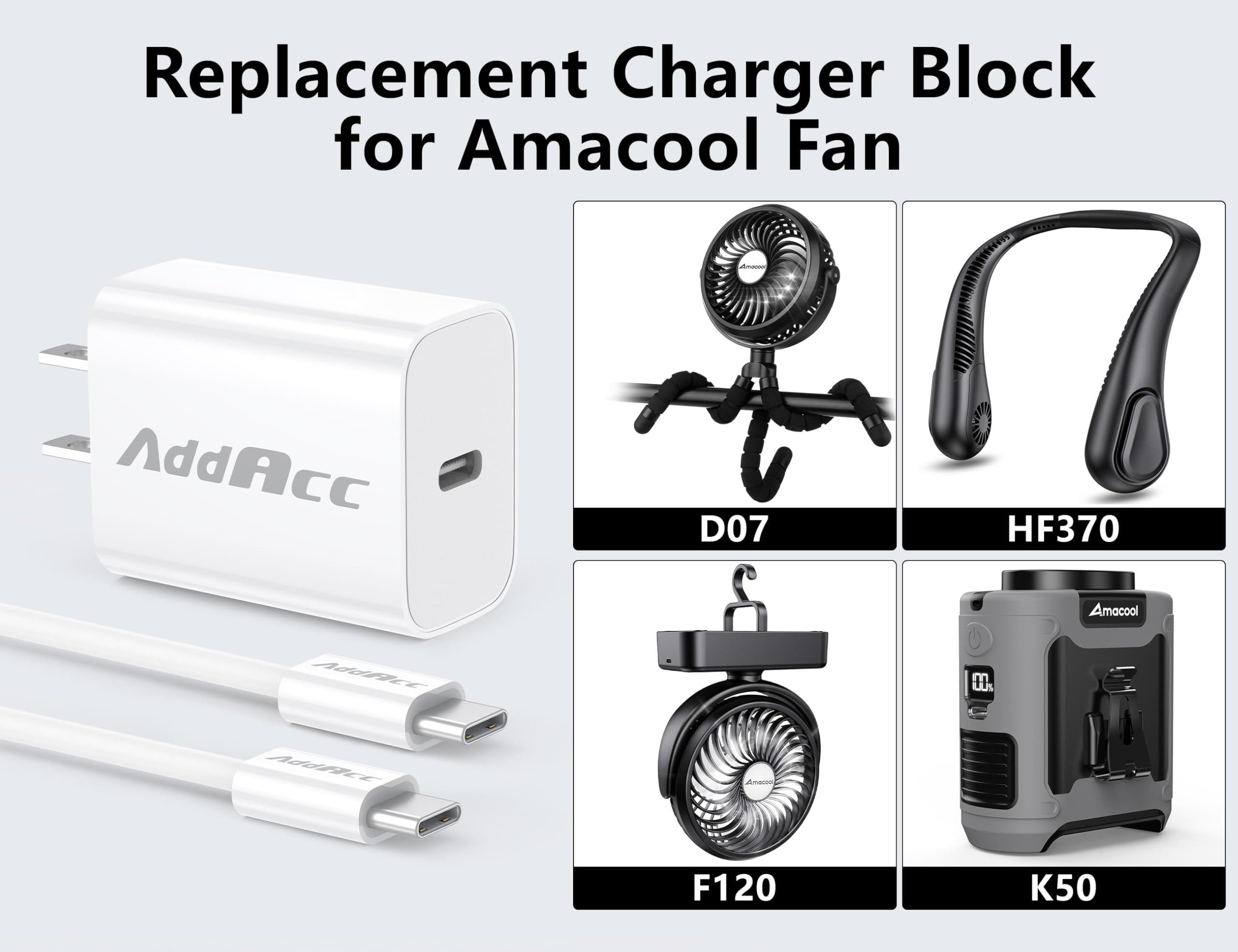 AddAcc compact, lightweight charger design for travel