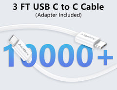 AddAcc Type-C to Type-C cable, 3.3ft, ideal for quick in-bag charging