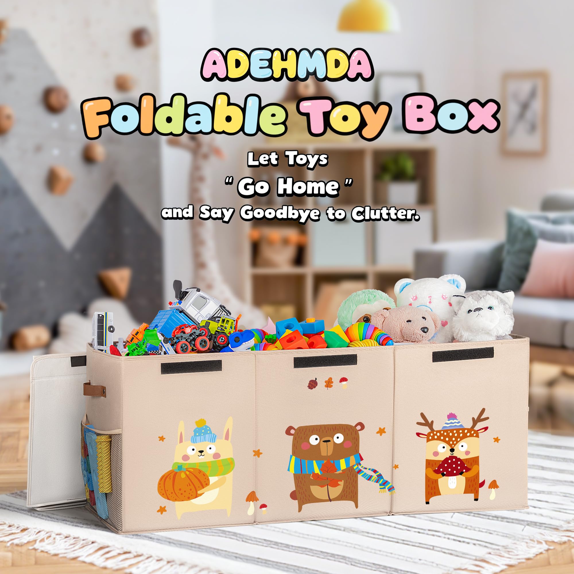 ADEHMDA 120L side pockets help organize small items.