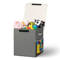 ADEHMDA 40L toy storage box with lid keeps toys organized and dust-free.