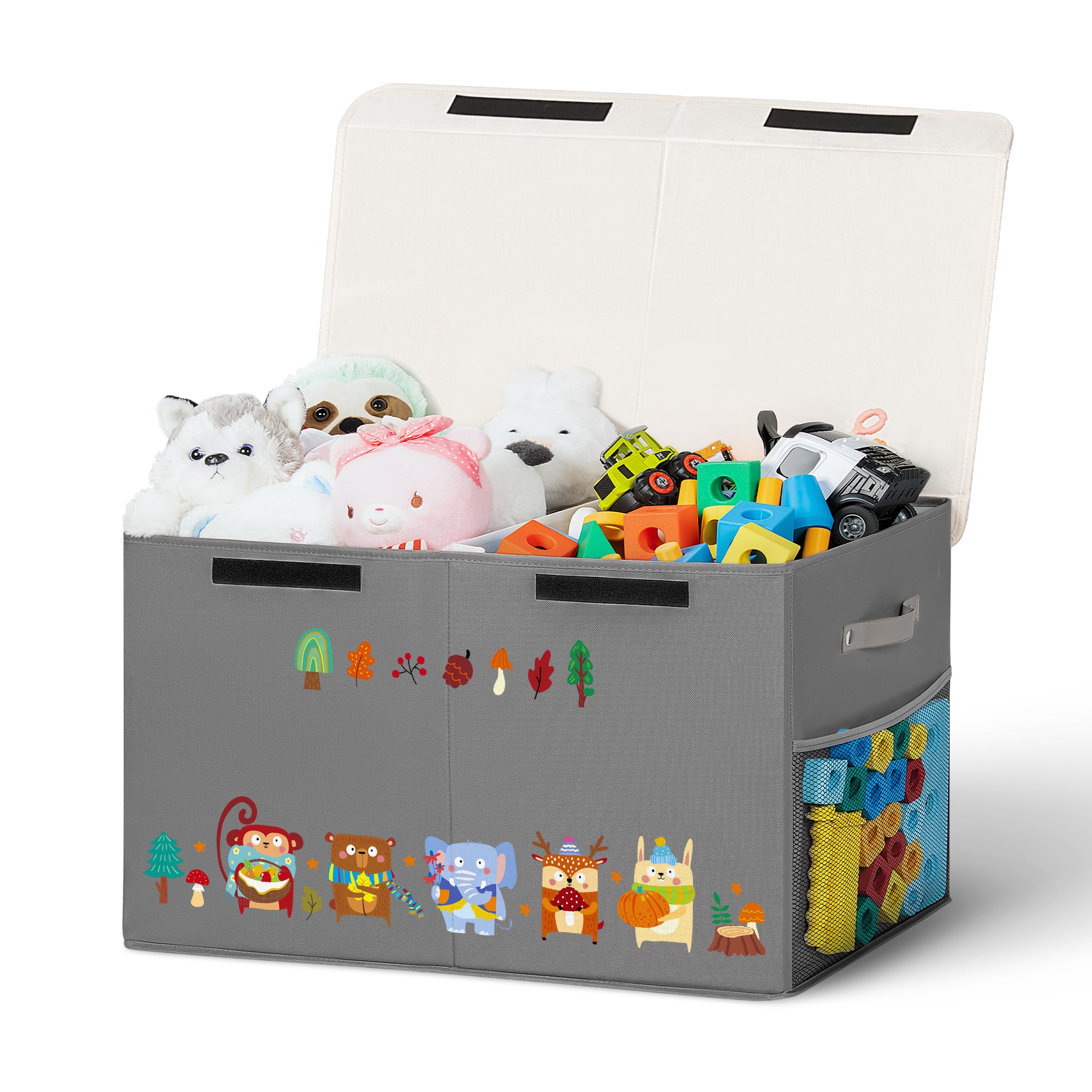 ADEHMDA 80L toy storage box lid for easy access and dust protection.