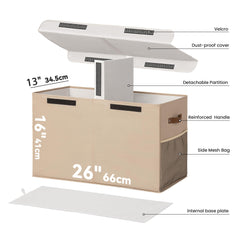 ADEHMDA 80L box side mesh pockets organize small items for quick access.