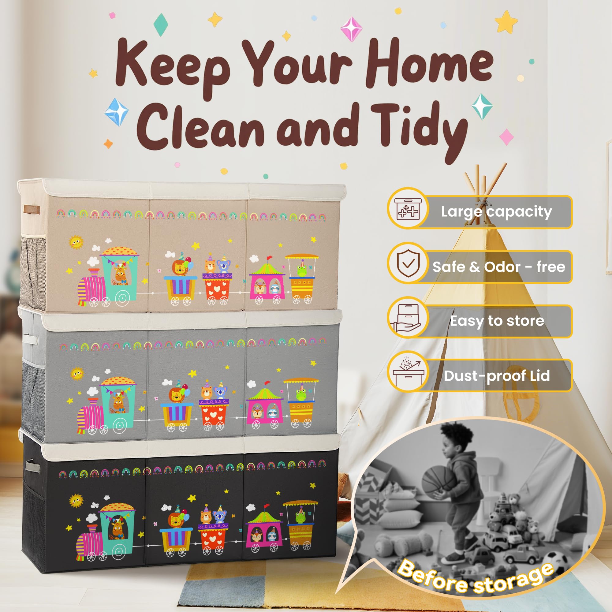 ADEHMDA dust-proof folded chest when not in use for clean storage