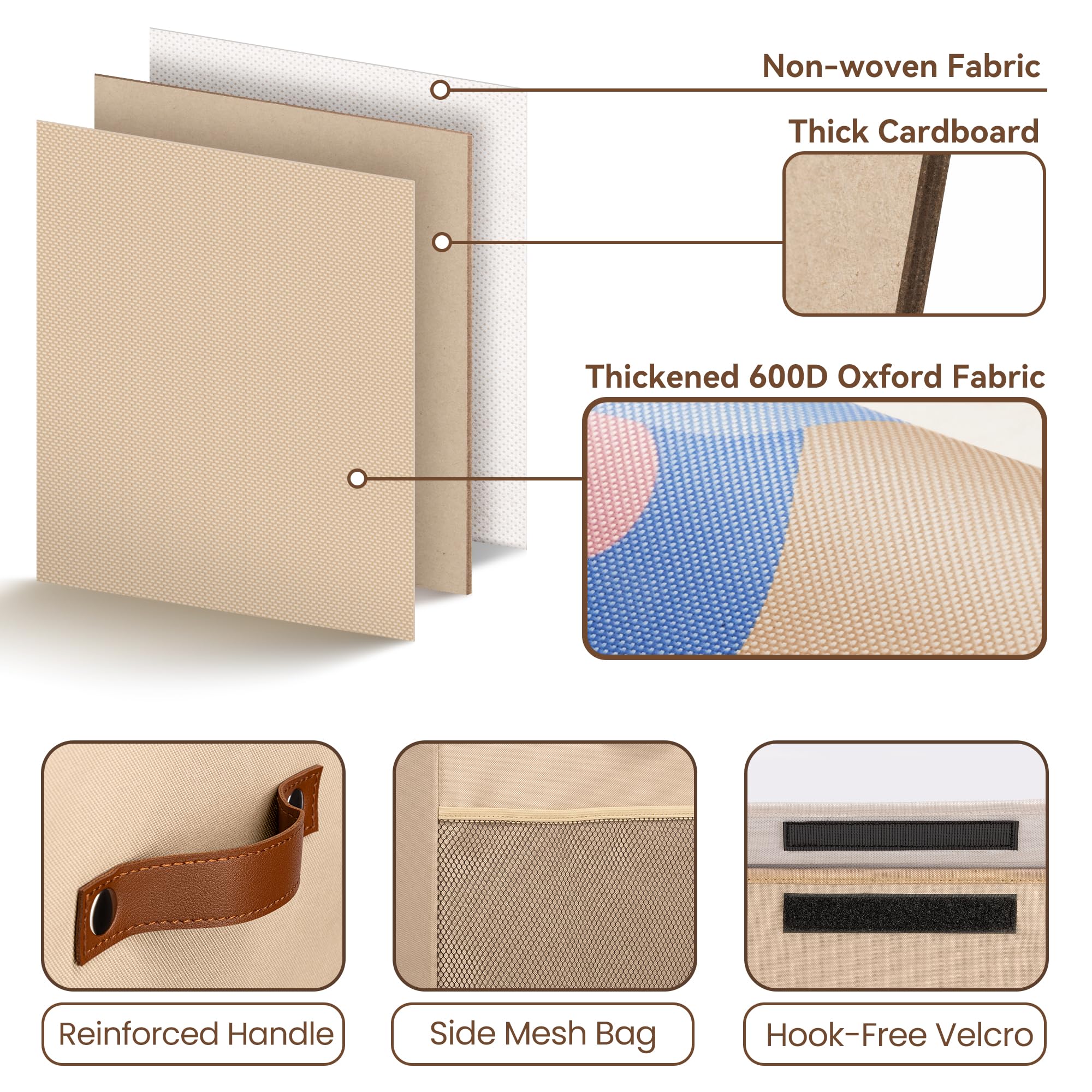 Hook-free Velcro flip-top lid provides dust protection and finger safety.