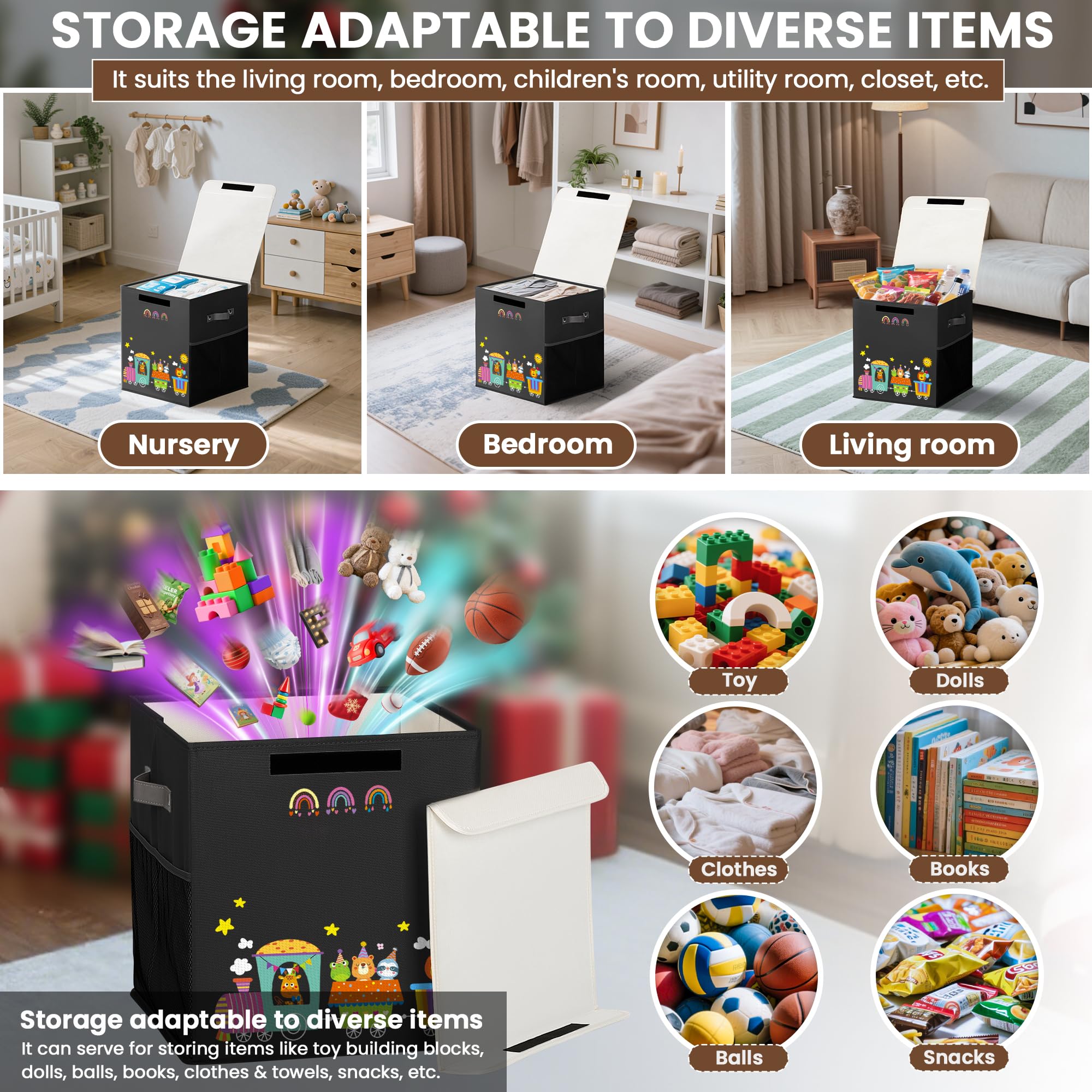 ADEHMDA chest with mesh side pockets for organizing small items