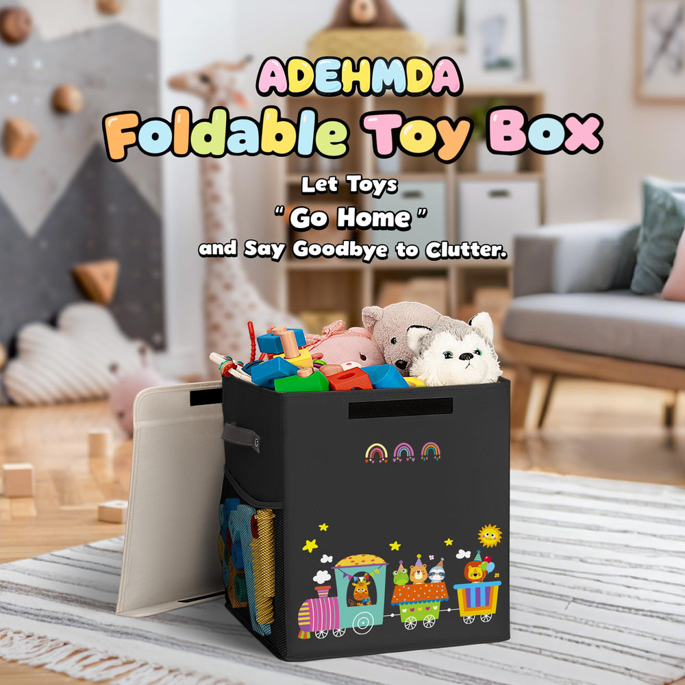 Reinforced soft handles on ADEHMDA toy chest for safer transport