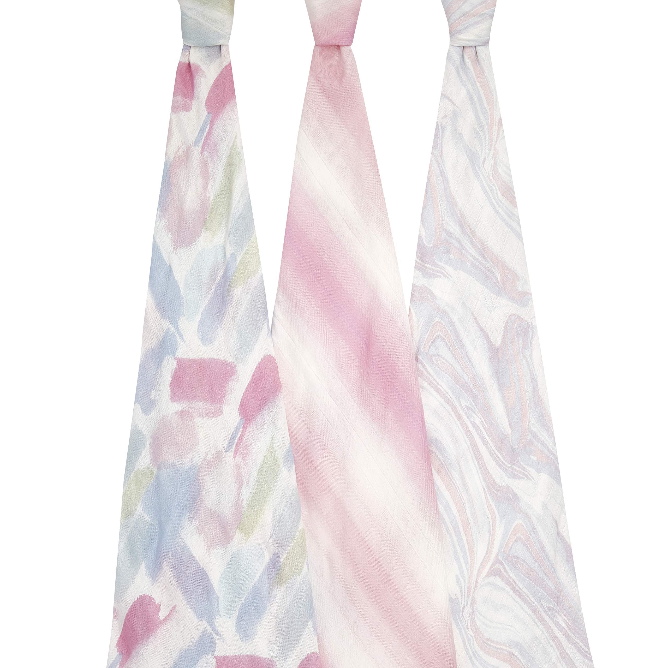 aden + anais Bamboo viscose swaddle closeup shows ultra soft texture