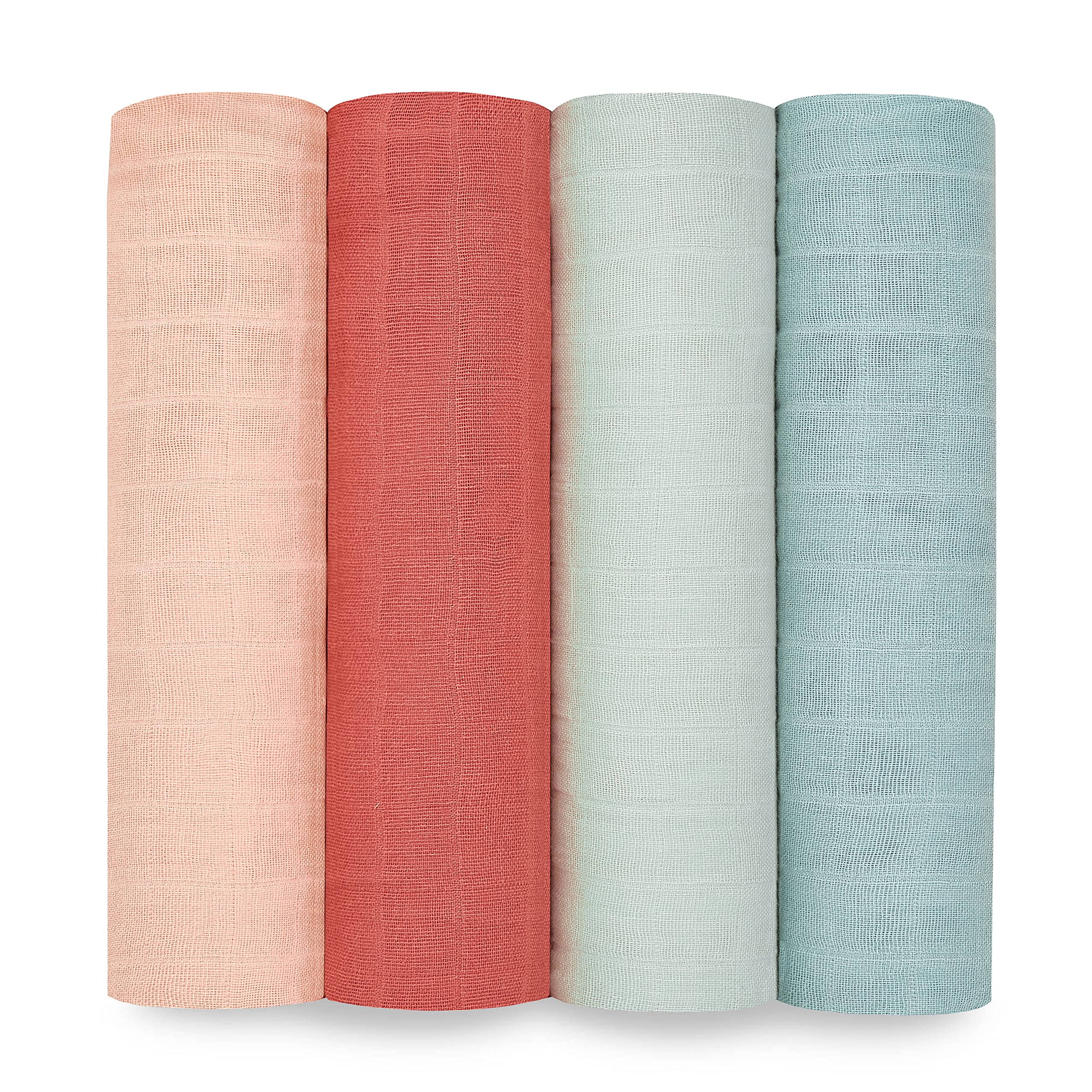 aden + anais Boutique Organic Swaddle Blanket 4-pack boxed, ideal for gifting and display.