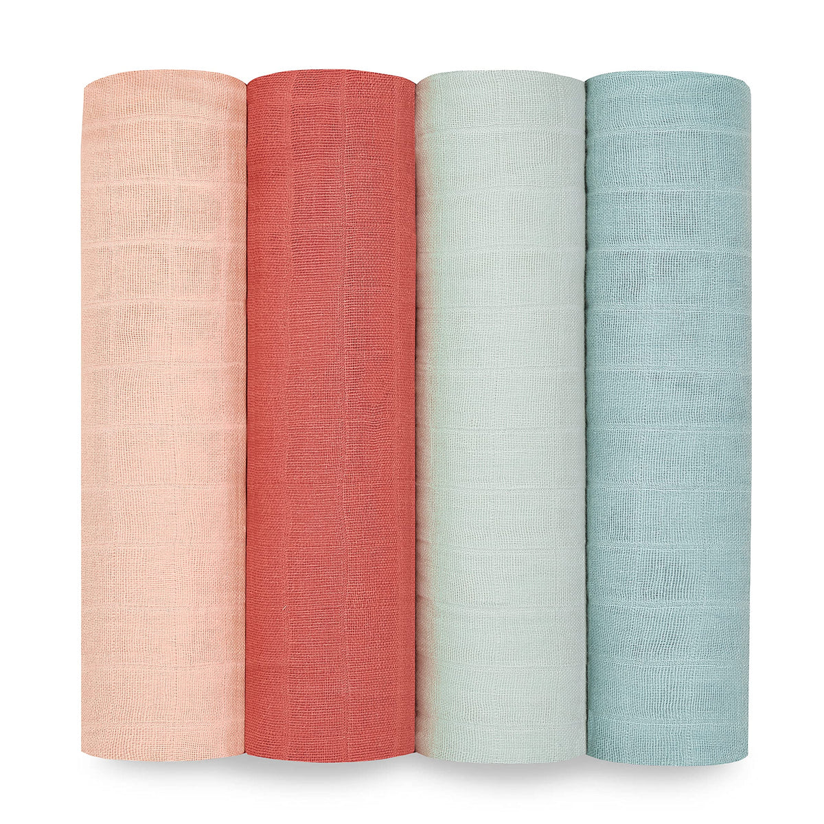aden + anais Boutique Organic Swaddle Blanket 4-pack boxed, ideal for gifting and display.
