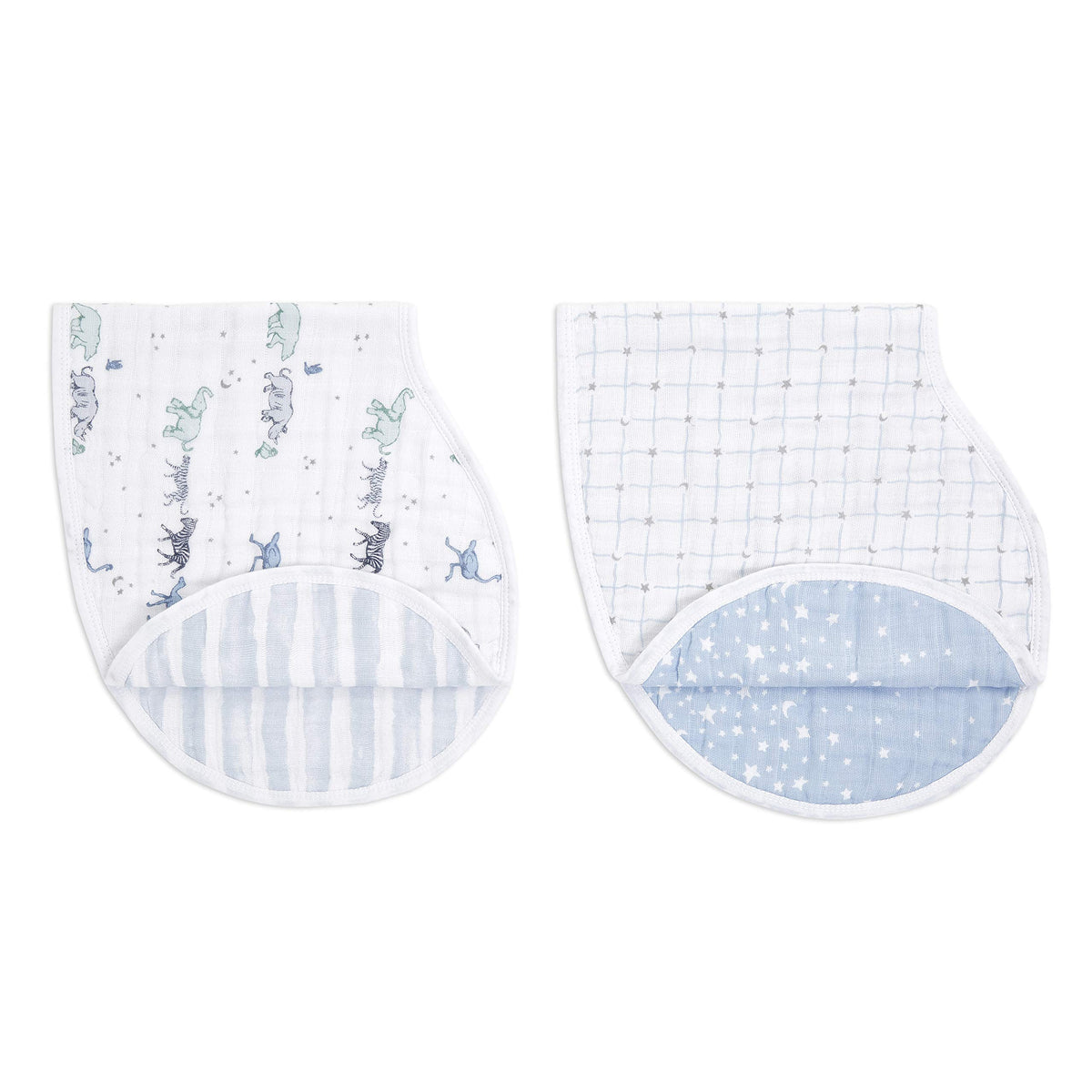 aden and anais burpy bib 2-in-1 design catches spills and simplifies cleanup