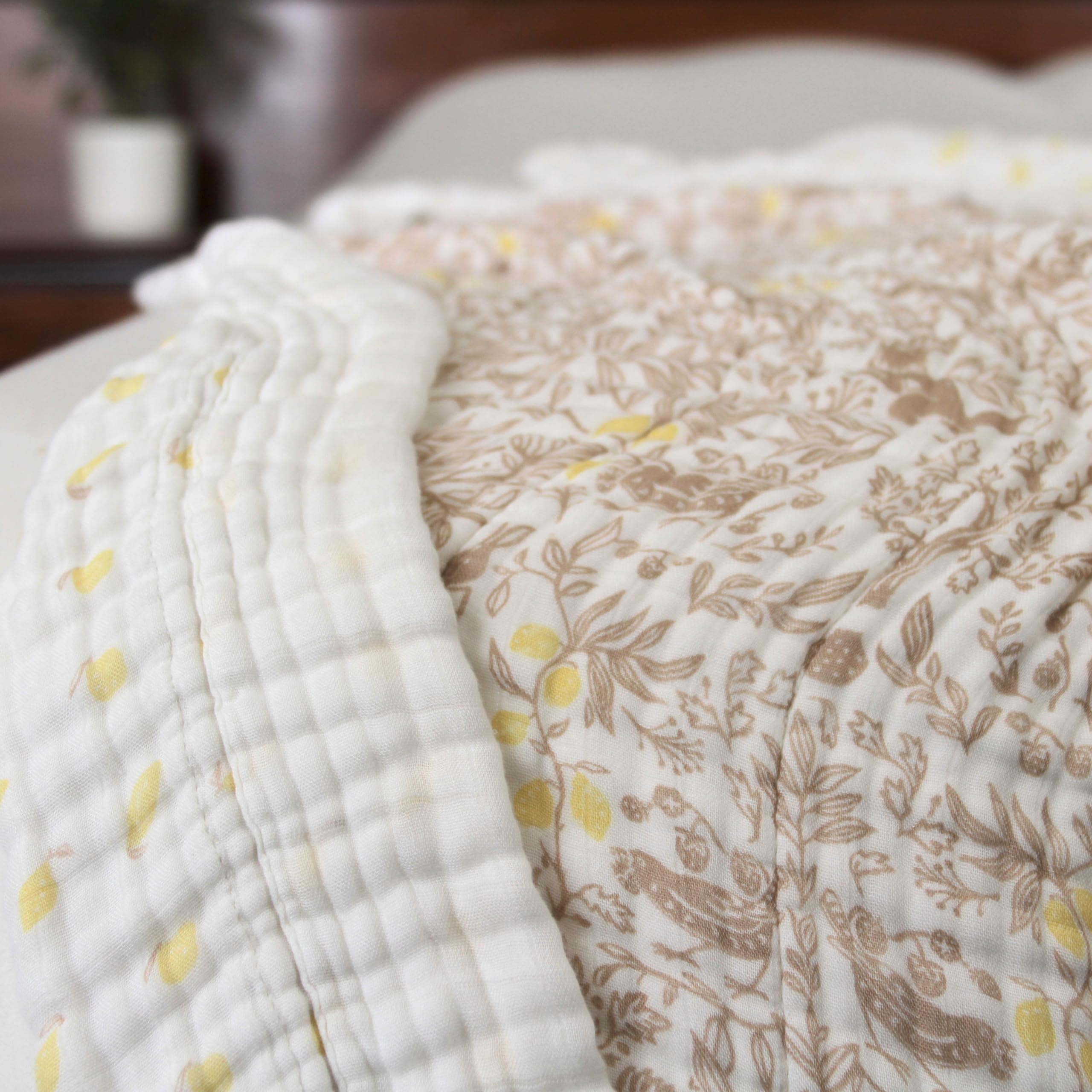 Adult-sized softness of Aden + Anais Dream Blanket suitable for the whole family
