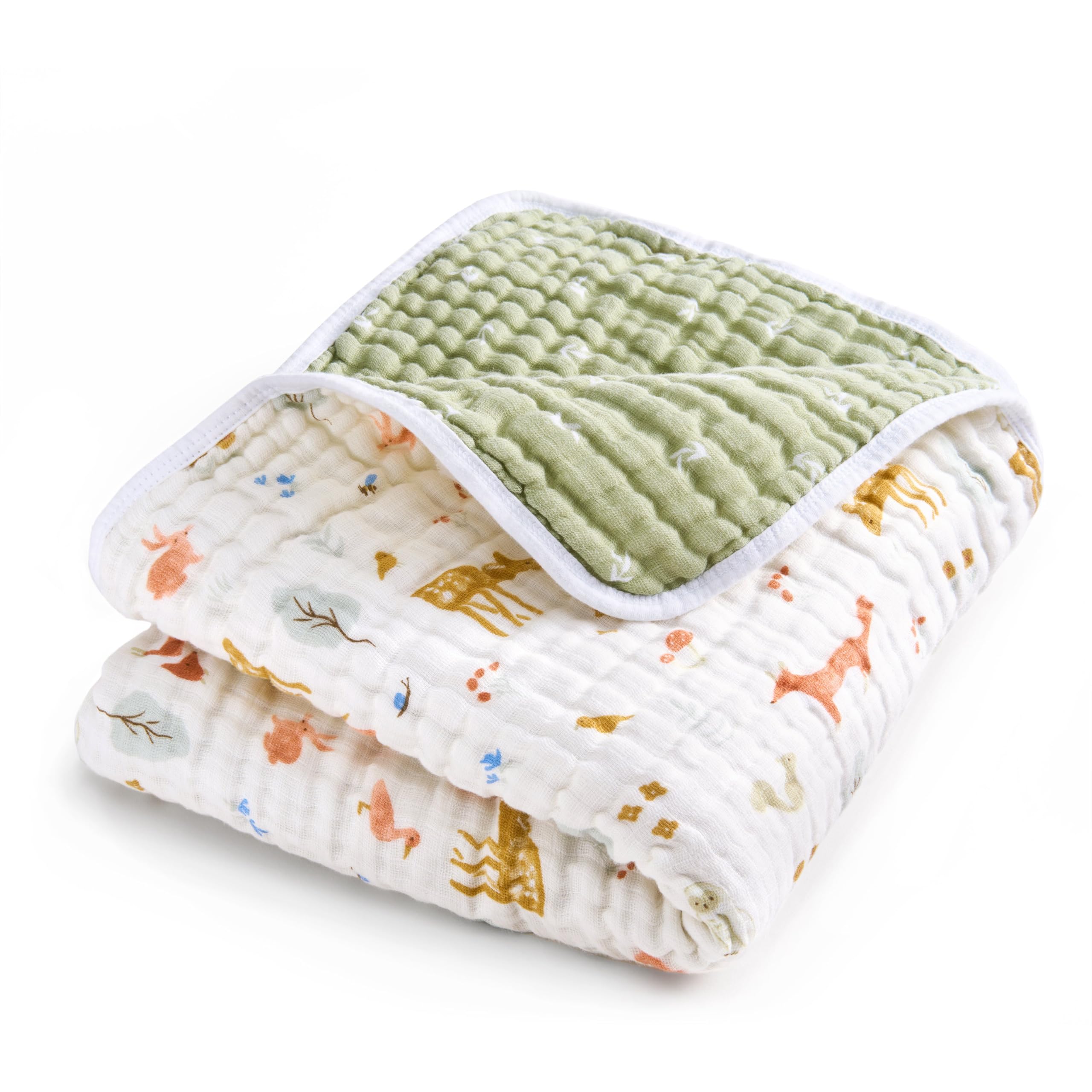 aden-anais Dream Blanket close-up shows four-layer muslin for soft warmth