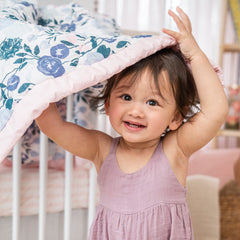 aden + anais Essentials baby blanket is reversible for versatile warmth