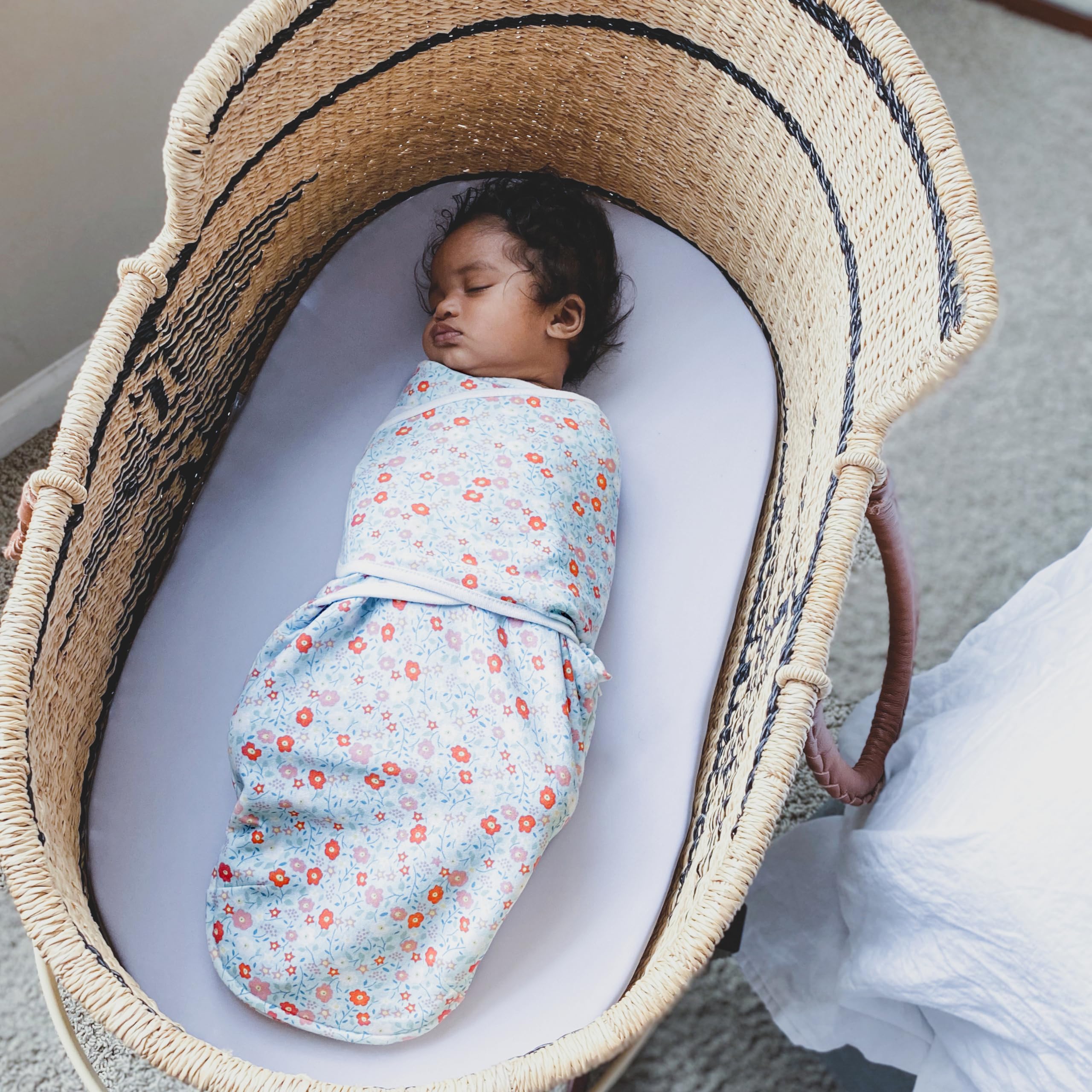 aden + anais baby swaddle may help minimize wakeups from startle reflex