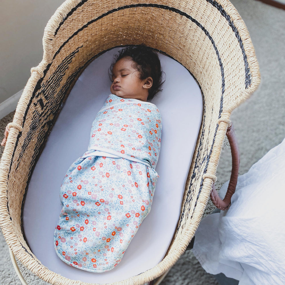 aden + anais baby swaddle may help minimize wakeups from startle reflex