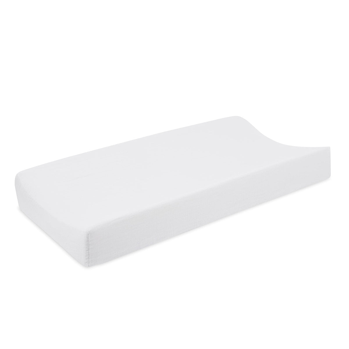 aden and anais Essentials changing pad cover in soft muslin close-up for baby comfort.