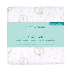 aden + anaïs Essentials Dream Blanket closeup highlights soft muslin texture ideal for gentle touch.
