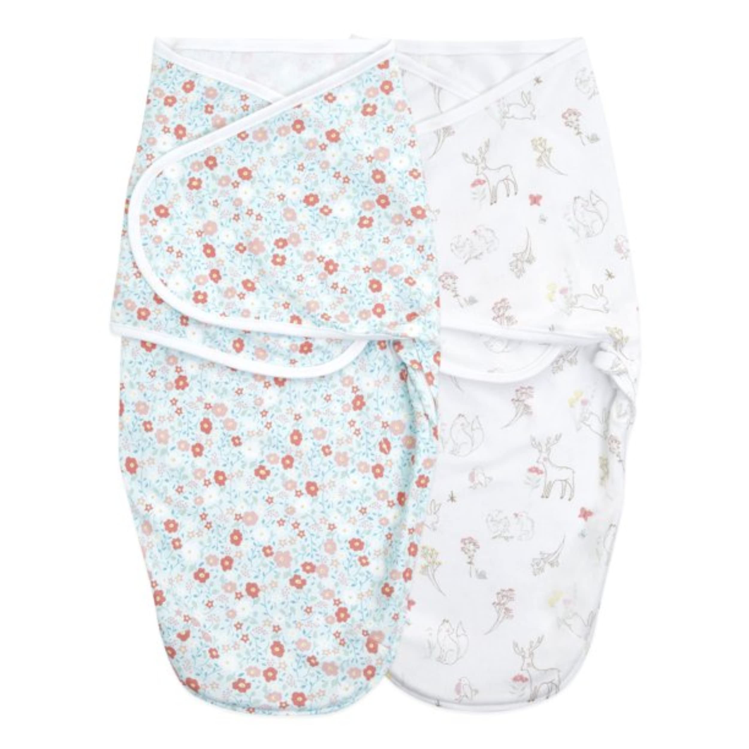 aden + anais Essentials swaddle wrap with bottom zipper for easy diaper changes