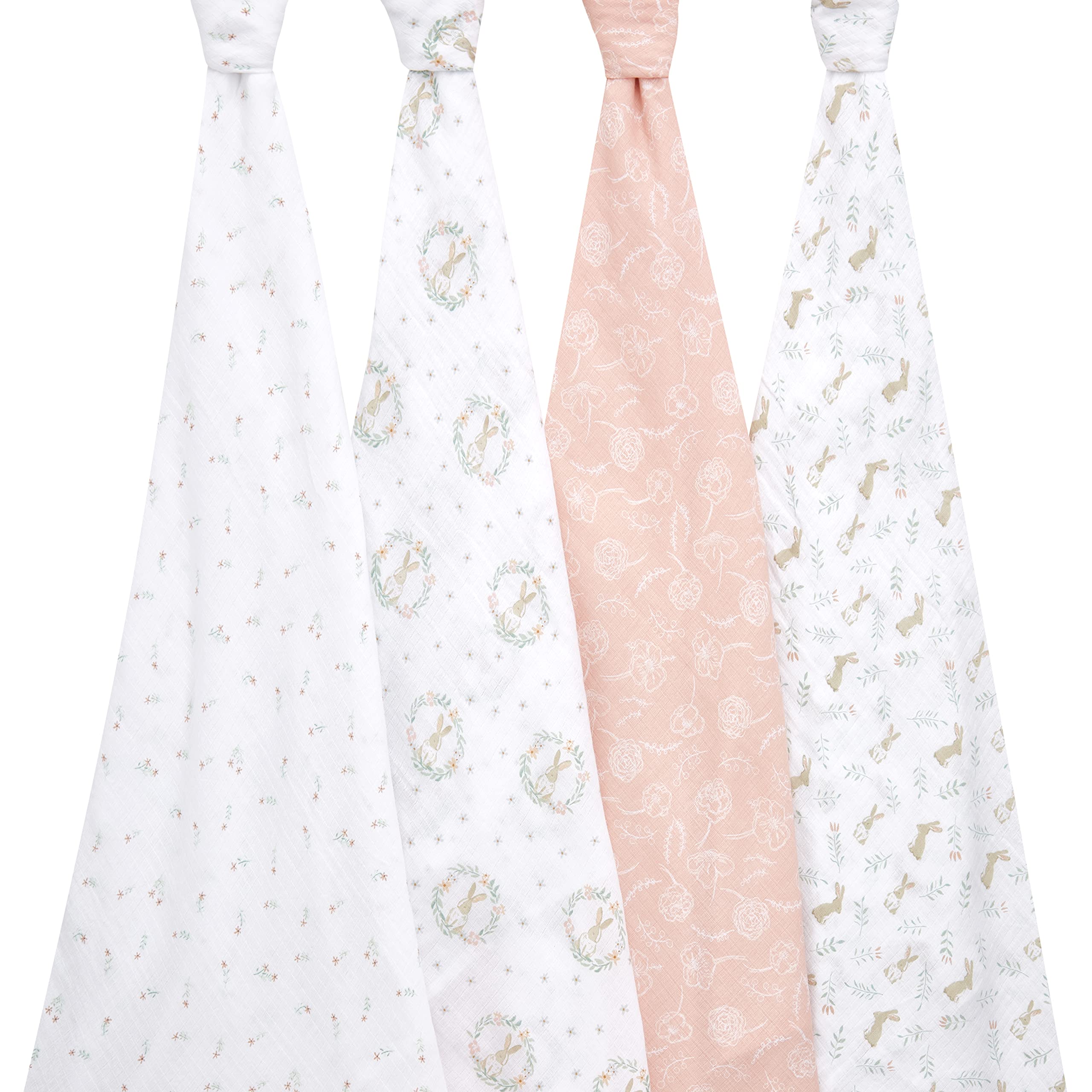 aden +anais muslin swaddle used as a stroller cover to shield sun and wind
