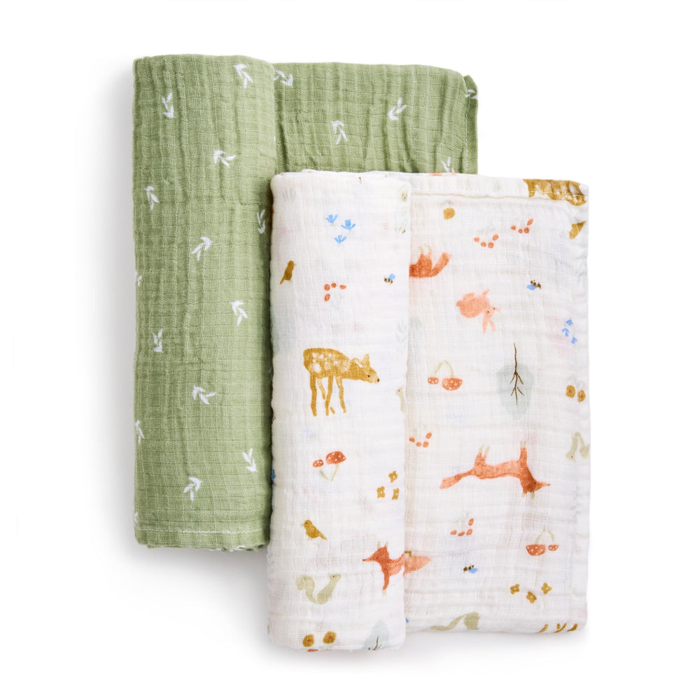 aden + anais Essentials Muslin Swaddle used as stroller cover for sun and breeze