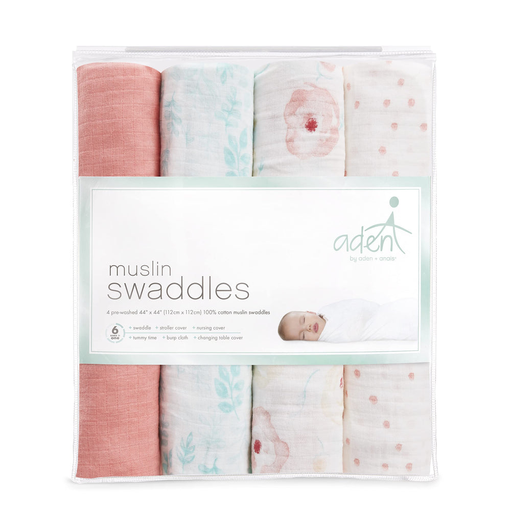Close-up of aden + anais muslin texture showing soft, durable fabric