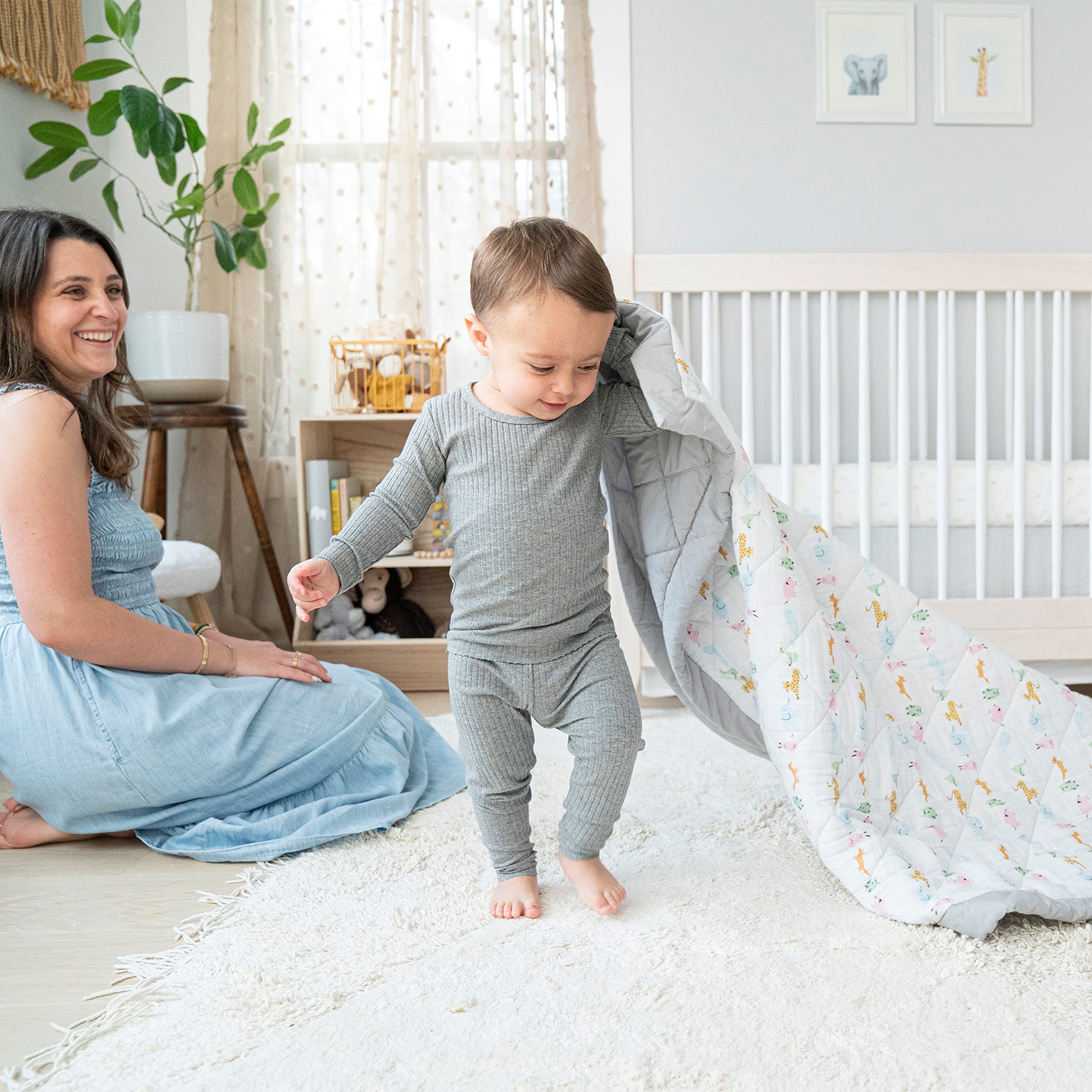 aden + anais essentials nursery coordination look shows cohesive decor
