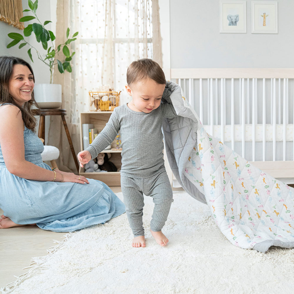 aden + anais essentials nursery coordination look shows cohesive decor