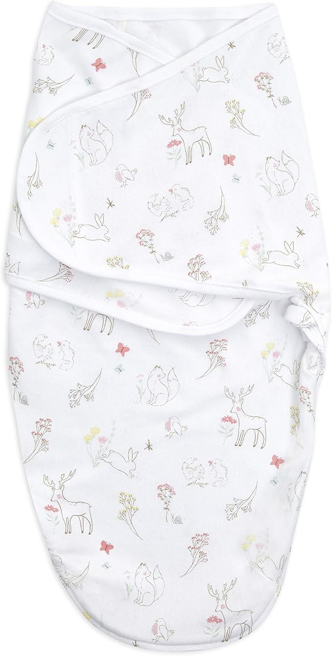 aden + anais small/medium swaddle fits 7-14 pounds safely