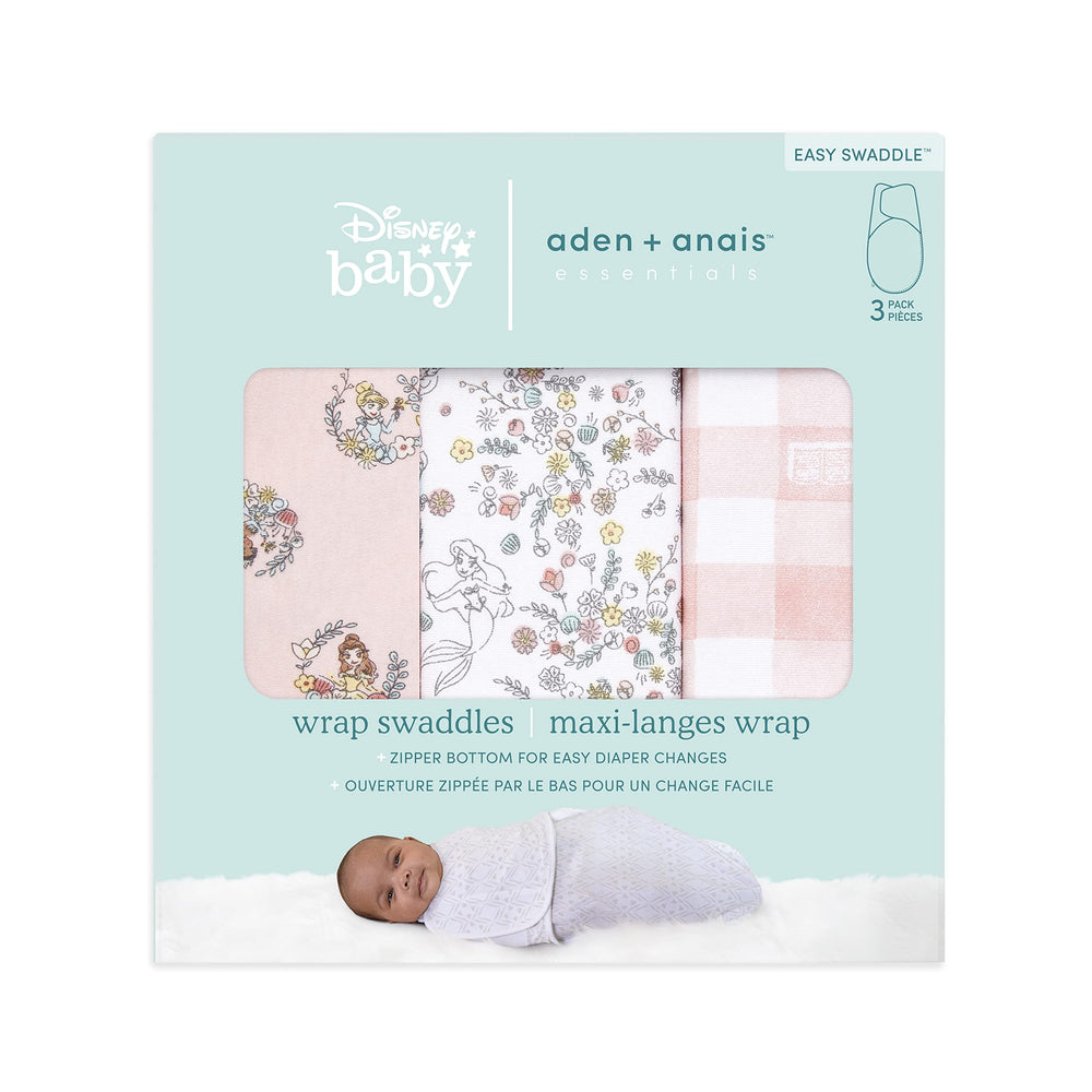 aden + anais Essentials breathable cotton knit swaddle supports calm naps.