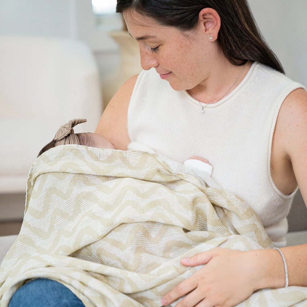 aden + anais Essentials swaddle changing pad cover for easy diaper changes