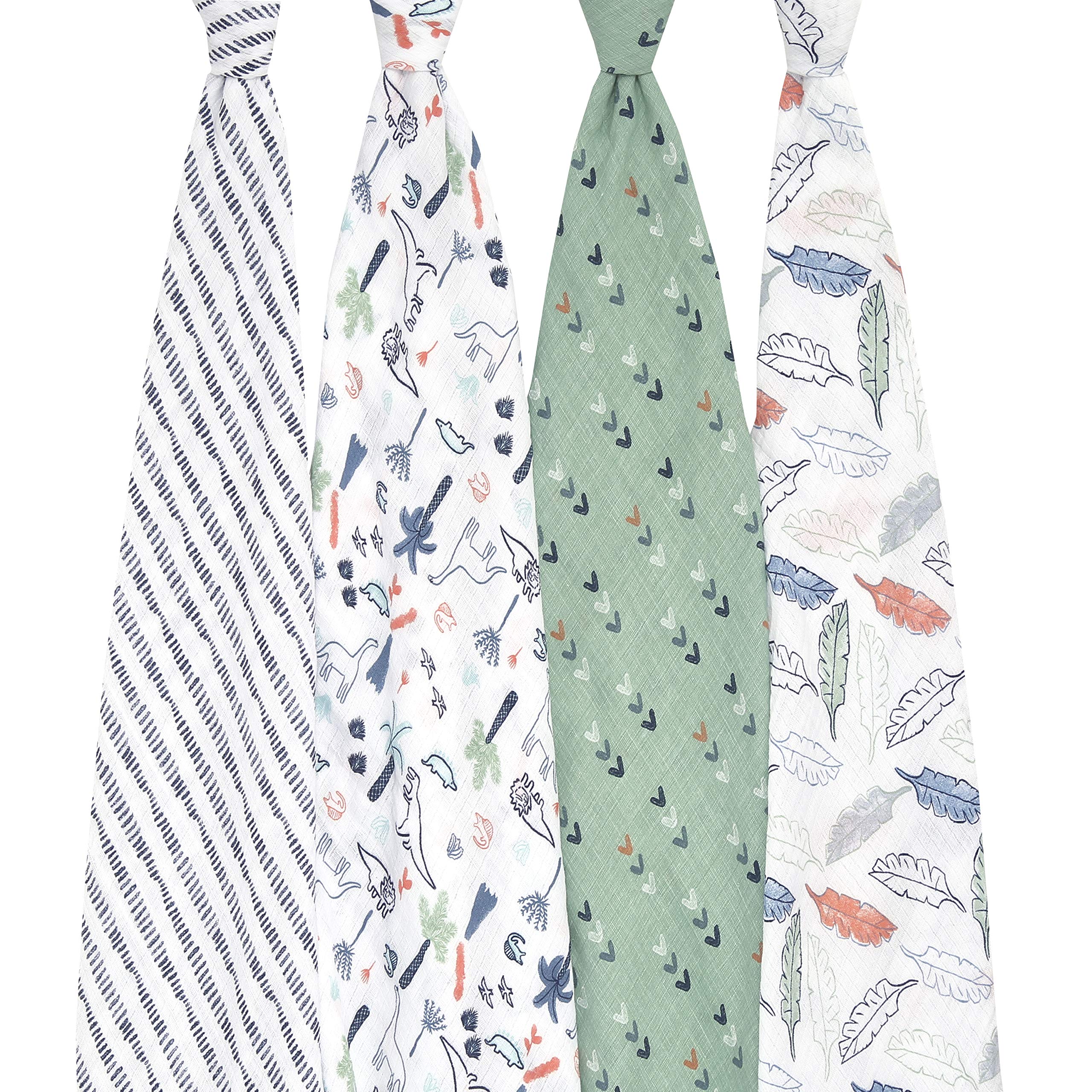 aden + anais Essentials swaddle in oversized 44 by 44 inches for flexible wrapping.