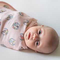 aden + anais Essentials Disney Princess swaddle pattern for cozy newborn moments.
